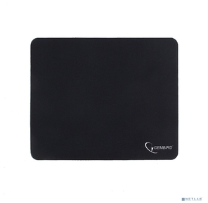 Коврик для мыши Gembird MP-BLACK,  чёрный,  размеры 220*180*1мм,  полиэстер+резина