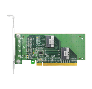 Адаптер для SSD /  PCIe x16 to Two SlimSAS SFF-8654 8i Adapter