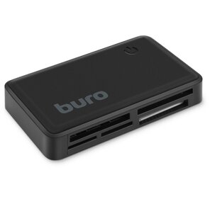 Устройство чтения карт памяти USB2.0 Buro BU-CR-151 черный
