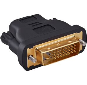 Адаптер Buro DVI-D (m) / HDMI  (f) Позолоченные контакты черный  (BHP RET ADA_HDMI-DVI)