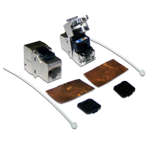 Lanmaster LAN-OK45S6A / 180 Модуль информационный Keystone RJ45 кат.6A серебристый