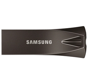 Флеш накопитель 256GB SAMSUNG BAR Plus,  USB 3.1,  300 МВ / s,  серый