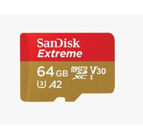 Флеш карта microSD 64GB SanDisk microSDXC Class 10 UHS-I A1 C10 V30 U3 Extreme 170MB / s