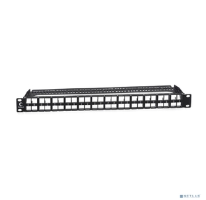 CABEUS PLBHD-48-1U МОДУЛЬНАЯ ПАТЧ-ПАНЕЛЬ ВЫСОКОЙ ПЛОТНОСТИ 19"  (1U),  48 ПОРТОВ,  ДЛЯ НЕЭКРАНИРОВАННЫХ МОДУЛЕЙ,  С ЗАДНИМ КАБЕЛЬНЫМ ОРГАНИЗАТОРОМ  (БЕЗ МОДУЛЕЙ)
