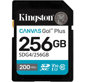Флеш карта SDXC 256GB Kingston SDG4 / 256GB Canvas Go! Plus V30 + adapter
