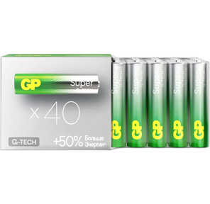 Батарея GP Super Alkaline 24AA21-2CRSWC40 AAA  (40шт) спайка