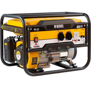 Генератор бензиновый DENZEL PS 25,  2, 5 кВт,  230В,  15л,  ручной стартер 946814