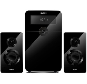 SVEN AC MS-2250 80Вт  (50Вт + 2х15Вт),  FM-тюнер,  USB / SD,  дисплей,  ПДУ,  Bluetooth,  черный