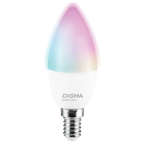Умная лампа Digma DiLight F1 E14 5Вт 470lm Wi-Fi  (DLF1E14)