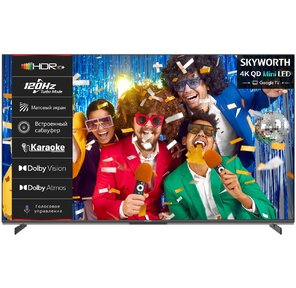 Телевизор OLED Skyworth 55" 55X85G Magic Sound Karaoke TV Frameless черный / черный 4K Ultra HD 120Hz DVB-T DVB-T2 DVB-C DVB-S DVB-S2 USB WiFi Smart TV