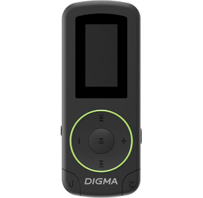 Плеер Flash Digma R4 8Gb черный / 0.8" / FM / microSDHC / clip