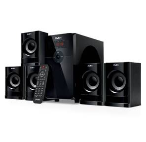 SVEN АС HT-201,  черный  (80 Вт,  Bluetooth,  пульт,  дисплей,  FM,  USB,  SD)