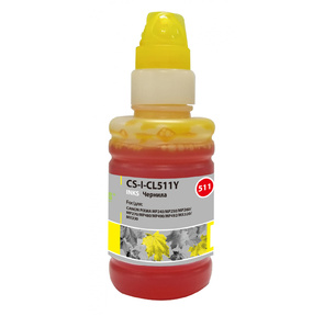 Чернила CACTUS  CS-CL511 для Canon PIXMA MP240 /  MP250 / MP260 /  MP270 /  MP480,  желтые,  100мл