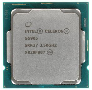 Intel Celeron G5905  (3.5GHz / 2MB / 2 cores) LGA1200 OEM,  UHD610 350MHz,  TDP 58W,  max 128Gb DDR4-2666,  1year