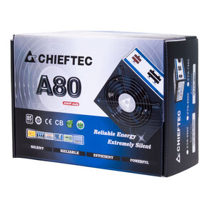 Chieftec CTG-750C,  A80,  ATX12V V2.3,  750W,  24+4 / 8+6 / 8pin,  вентилятор d120 мм,  кабель питания EURO 1.5м