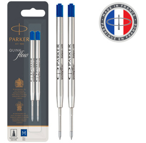 Стержень шариковый Parker QuinkFlow Z08  (CW1950373) M 1мм синие чернила для ручек шариковых для Parker блистер  (2шт)