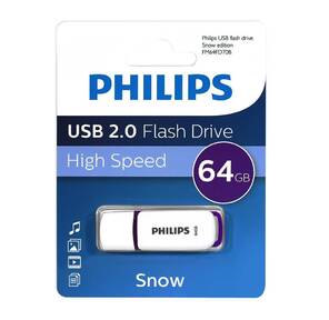 Флеш накопитель 64GB PHILIPS SNOW2.0 64GB,  USB 2.0