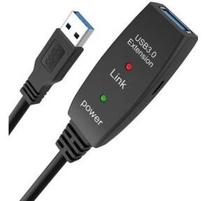 Кабель-адаптер USB3.0-repeater,  удлинительный активный <Am-->Af> 5м iOpen  (Aopen / Qust)<ACU827A-5M>