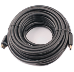Кабель аудио-видео LAZSO WH-111 HDMI  (m) / HDMI  (m) 15м. Позолоченные контакты черный  (WH-111 (15M))