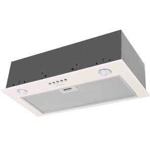 Вытяжка встраиваемая Maunfeld Crosby Singl 60 бежевый управление: кнопочное  (1 мотор)