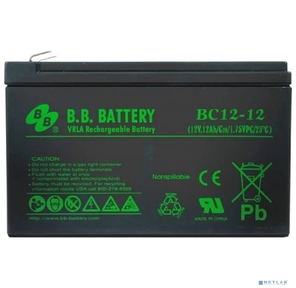 B.B. Battery Аккумулятор BC 12-12  (12V 12Ah)