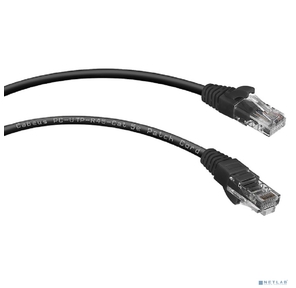 Cabeus PC-UTP-RJ45-Cat.5e-0.5m-BK Патч-корд U / UTP,  категория 5е,  2xRJ45 / 8p8c,  неэкранированный,  черный,  PVC,  0.5м