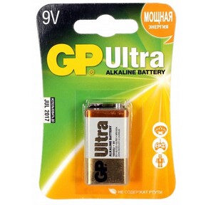 Батарея GP 1604AU-BC1 Ultra 9V E 1шт
