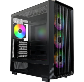 Корпус Montech X5 черный без БП ATX 4x120mm 1xUSB2.0 1xUSB3.0 audio bott PSU