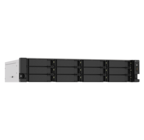 SMB QNAP TS-1273AU-RP-8G NAS 12 HDD trays,  2x 2.5 GbE,  rackmount,  2 PSU. 4-core AMD V1500B  2, 2 GHz ,  RAM 8 GB  (8 GB UDIMM DDR4  (1 x 8 GB) up to 32 GB  (2 x 16 GB)). W / o rail kit RAIL-B02
