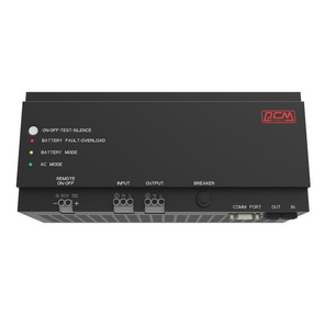 Powercom DRU 500VA / 300W,  DIN Rail,  230V,  RS-232,  2 year warranty  (1114005)