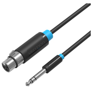 Кабель Vention аудио Jack 6.5 M / XLR F - 1.5м