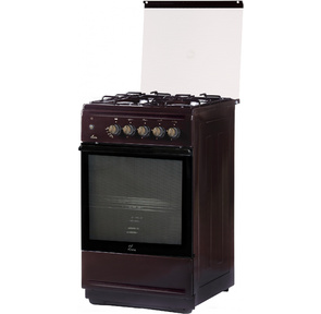 Плита Газовая Flama N FG 24237 B коричневый  (стеклянная крышка) реш.сталь