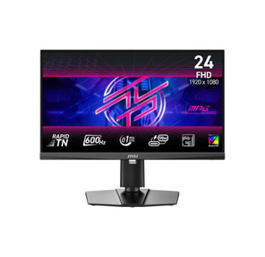 Монитор 24" MSI MPG 242R X60N TN FHD,  600 Гц,  0.1 мс  (GtG),  16:9,  500 кд / м²,  HDMI 2.1 x2,  DP 1.4a,  USB-C  (98 Вт PD),  DisplayHDR 400,  Adaptive-Sync,  RGB-подсветка,  черный