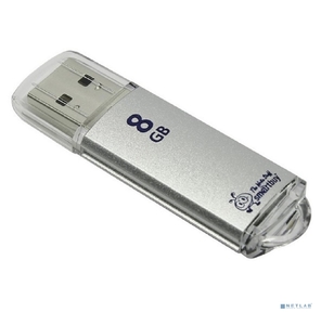 Smartbuy USB Drive 8Gb V-Cut series Silver SB8GBVC-S