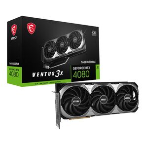 Видеокарта MSI RTX4080 VENTUS 3X E OC 16GB GDDR6X 256bit 2xDP 2xHDMI 3FAN RTL
