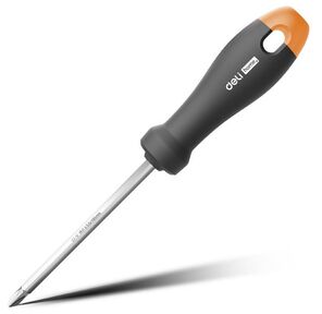 Отвертка Deli Двухсторонняя отвертка "Home Series Gray" Deli HT1055C SL5+PH1,  длина жала 100мм,  эксклюзивный дизайн,  рукоятка из высококачественного софттач пластика