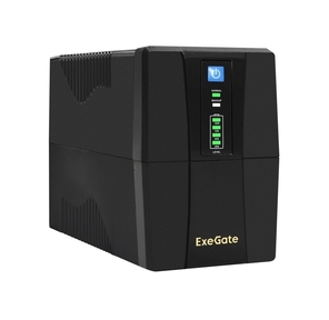 Exegate EX292764RUS ИБП ExeGate SpecialPro UNB-600.LED.AVR.2SH.RJ.USB <600VA / 360W,  LED,  AVR,  2*Schuko,  RJ45 / 11,  USB,  Black>