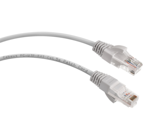 Cabeus PC-UTP-RJ45-Cat.5e-3m-LSZH Патч-корд U / UTP,  категория 5е,  2xRJ45 / 8p8c,  неэкранированный,  серый,  LSZH,  3м