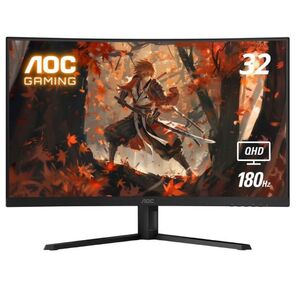 МОНИТОР 32" AOC CQ32G4VE Black  (VA,  изогнутый,  2560x1440,  180Hz,  0.5 ms,  178° / 178°,  300 cd / m,  80M:1,  +2xHDMI 2.0,  +DisplayPort 1.4)