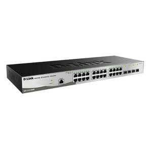 D-Link DGS-1210-28 / ME / B2A,  L2 Managed Switch with 24 10 / 100 / 1000Base-T ports and 4 1000Base-X SFP ports.16K Mac address,  802.3x Flow Control,  4K of 802.1Q VLAN,  802.1p Priority Queu