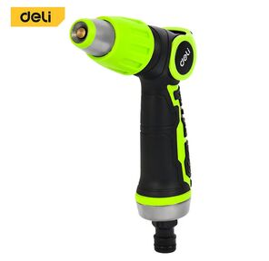 Пистолет-распылитель поливочный бескурковый Deli DL8072 3 режима распыления,  диаметр шланга 3 / 4";,  прорезиненная рукоять,  корпус из цинкового сплава