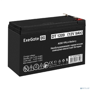 Exegate EX297518RUS Аккумуляторная батарея DT 1209  (12V 9Ah,  клеммы F1)