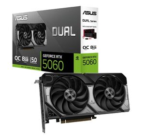 Видеокарта ASUS DUAL-RTX5060-O8G /  / RTX5060 HDMI DP*3 8G D7; 90YV0N12-M0NA00