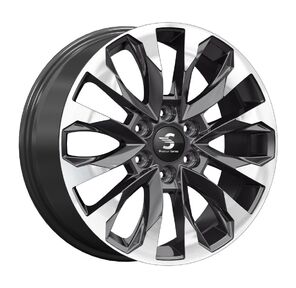 Легковой диск КиК 8, 0 / 20 6*139, 7 Diamond gloss graphite