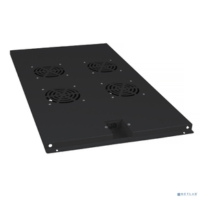 Cabeus TRAY-100-BK Модуль вентиляторный с 4-я вентиляторами для установки в напольные шкафы серии SH-05C ,  ND-05C глубиной 1000мм,  цвет черный  (RAL 9004)