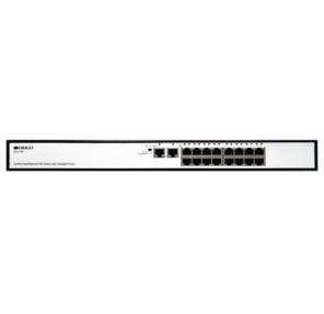 Коммутатор /  Unmanaged Switch 16x100Base-TX PoE,  2x1000Base-T,  PoE Budget 190W,  Long-range PoE up to 250m,  19" w / brackets