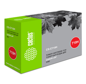 Тонер Картридж Cactus CS-C710H черный для Canon LBP3460  (12000стр.)