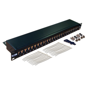 Патч-панель Lanmaster TWT-PP24STP / 6 19" 1U 24xRJ45 кат.6 FTP