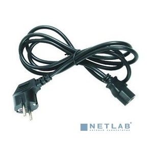 Шнур сетевой,  евровилка угловая - евроразъем С13,  кабель 3x0, 75 мм²,  длина 3 метра  (PVC пакет) REXANT