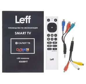 Телевизор LCD 43" 4K UHD WHITE SALUT SMART 43U691T LEFF